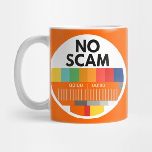 No Scam – Test Pattern Tribute Shirt Mug